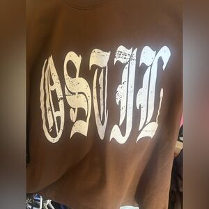 Brown Graphic Sweatshirt X Hostle